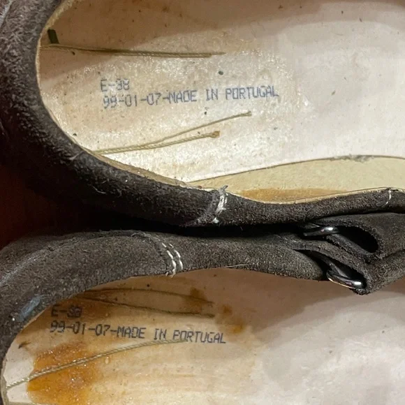 Birkenstock Narrow Brown Suede Mary Janes - Picture 10 of 10